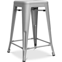 Barhocker - Industriedesign - Stahl matt - 60cm - Neuauflage - Stylix Steel von PRIVATEFLOOR