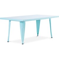 Privatefloor - Stylix Kindertisch 120 cm - Metall Aquamarin - Eisen - Aquamarin von PRIVATEFLOOR