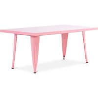 Privatefloor - Stylix Kindertisch 120 cm - Metall Pink - Eisen - Pink von PRIVATEFLOOR
