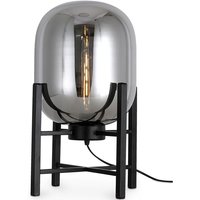 Privatefloor - Tischlampe - Designer-Wohnzimmerlampe - Grau Rauch - Glas, Eisen - Rauch von PRIVATEFLOOR