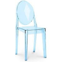 Transparenter Esszimmerstuhl - Victoria Queen Blau transparent Transparenter Esszimmerstuhl - Victoria Queen Blau transparent von PRIVATEFLOOR