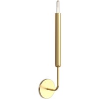 Wandleuchte Kerzenlampe in Gold - Lica Gealtertes Gold - Metall - Gealtertes Gold von PRIVATEFLOOR