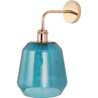Privatefloor - Wandleuchte - Lampenschirm aus Glas - Alessia Blue - Glas, Metall - Blue von PRIVATEFLOOR