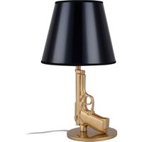 Tischlampe - Wohnzimmerlampe im Pistolen-Design - Beretta Gold - pvc, Harz, Kunststoff - Gold von PRIVATEFLOOR