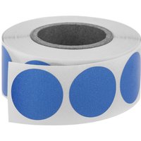 Prixprime - Rolle mit 500 blauen kreisförmigen Klebeetiketten 19 mm von PRIXPRIME