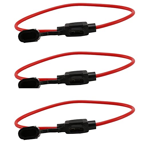 PRIZOM 3X KFZ Sicherungshalter Flachsicherung Sicherung Halter 20Amp Wasserdicht von PRIZOM