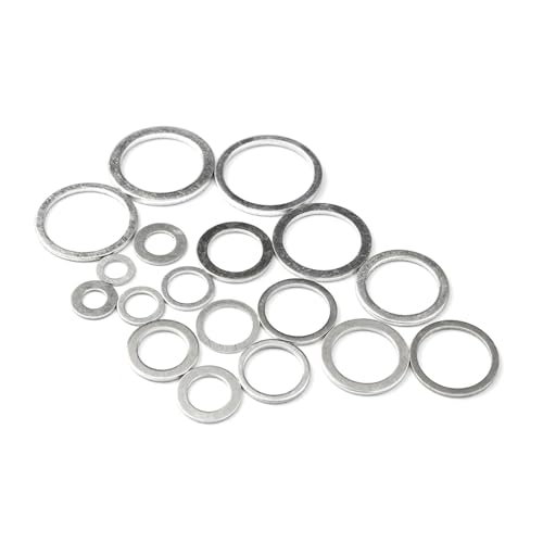 Hardware-Armaturen, 280 Stück Aluminium-/Kupfer-Unterlegscheibe, Dichtungsmutter, Dichtungsring, feste Dichtung, Ölablassschraube, Öl for Boot, Quetschdichtung, flacher Dichtungsring, Werkzeug, Dichtu Hardware-Armaturen, 280 Stück Aluminium-/Kupfer-Unterlegscheibe, Dichtungsmutter, Dichtungsring, feste Dichtung, Ölablassschraube, Öl for Boot, Quetschdichtung, flacher Dichtungsring, Werkzeug, Dichtu von PRNDKYQZ