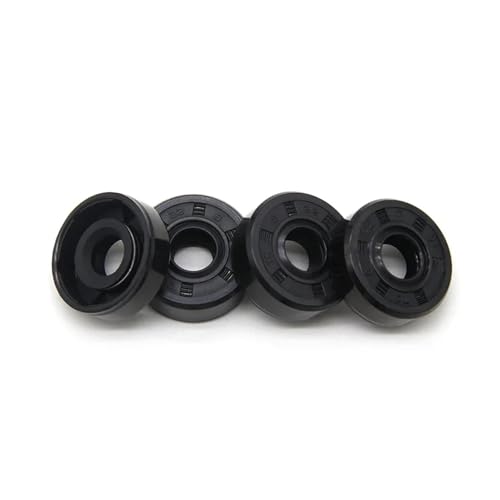 Hardware-Armaturen 2/5/10 Stück NBR-Öldichtung ID 8 mm TC-8 * 14/15/16/18/22 * 4/4,5/5/7/8 mm Nitrilkautschukwelle Doppellippen-Öldichtungen Dichtungsscheibe(2pcs,8x16x5mm) von PRNDKYQZ