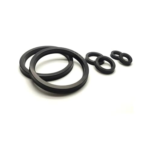 Hardware-Armaturen Hydrauliköldichtung Kolben-/Kolbenstangen-/Wellendichtungen Nitrilkautschuk for Lagerwellenölpumpen Schwarz 5 Stück ID11.2-50mm Dichtungsscheibe(20x28x5) von PRNDKYQZ