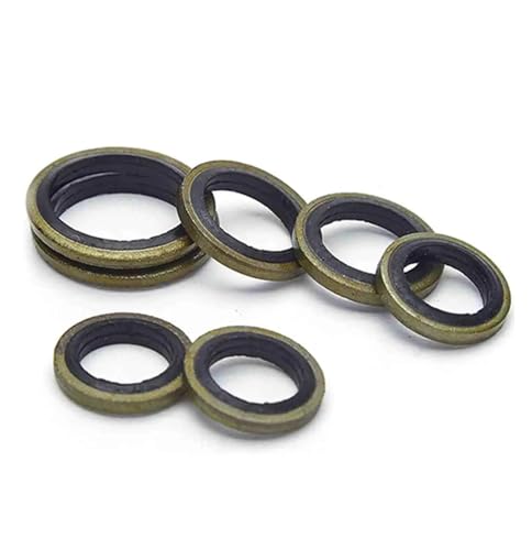 Hardware-Armaturen M4/5/6/8/10/12/13/14/15/16/17/18 mm metrische gebundene NBR-Dichtung selbstzentrierende Dichtscheibe Hydrauliköl-Dichtscheibe(17mm) von PRNDKYQZ
