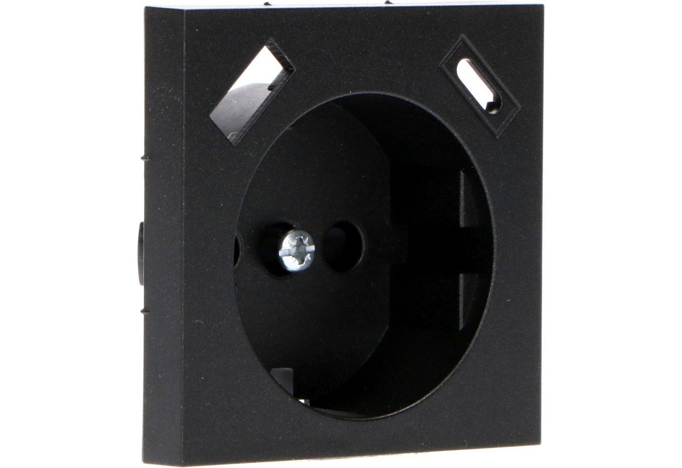 PRO Charge Steckdose 2900143 Steckdoseneinsatz, USB-A und USB-C 55x55mm schwarz matt von PRO Charge