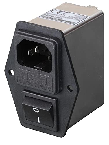 Geschalteter IEC gefilterter Einlass mit 4A Einzelsicherung, 250V AC von PRO-ELEC