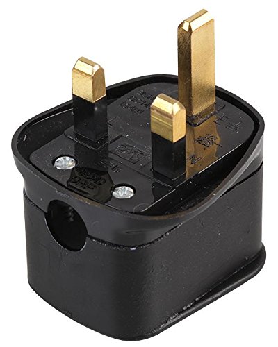 Pro Elec 9518S 13A BLK Überspannungsschutzstecker, 13 A, Schwarz von PRO-ELEC