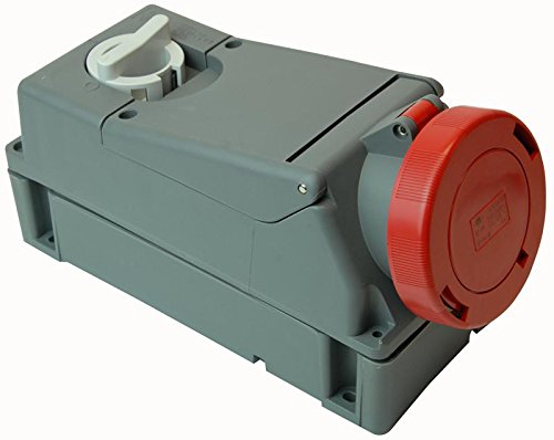 Pro Elec T m3265KSP 32A 415V 3P+N+E geschaltete Steckdose von PRO-ELEC