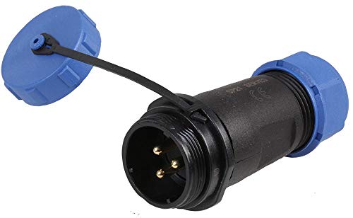 Rundgewinde-Stecker, 3-polig, 7-12 mm, IP68 von PRO-ELEC