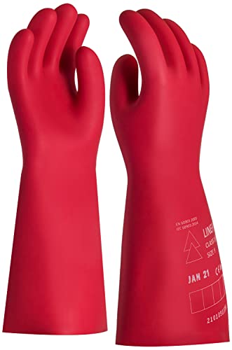 PRO FIT 704 Schutz-Handschuhe für Elektriker - Arbeits-Handschuhe gegen Elektrizität - EN 60903 (Klasse 1) - Rot - 10/XL von PRO FIT