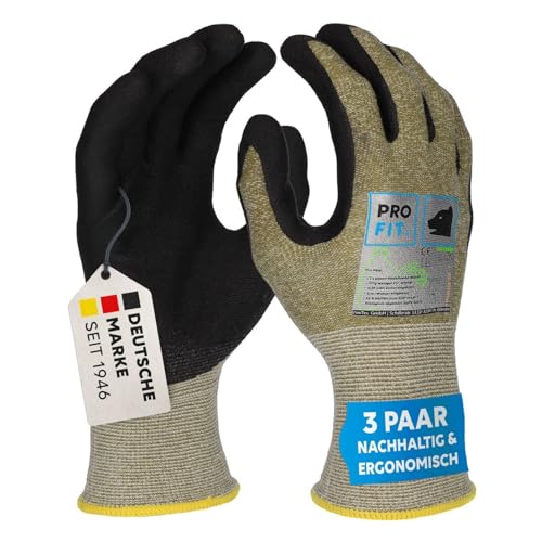 PRO FIT Go Green Nitril-Arbeitshandschuh – 3 Paar, OEKO-TEX Standard 100 zertifiziert, recycelter Gartenhandschuh mit biologisch abbaubarer Beschichtung - Gr. 9 PRO FIT Go Green Nitril-Arbeitshandschuh – 3 Paar, OEKO-TEX Standard 100 zertifiziert, recycelter Gartenhandschuh mit biologisch abbaubarer Beschichtung - Gr. 9 von PRO FIT