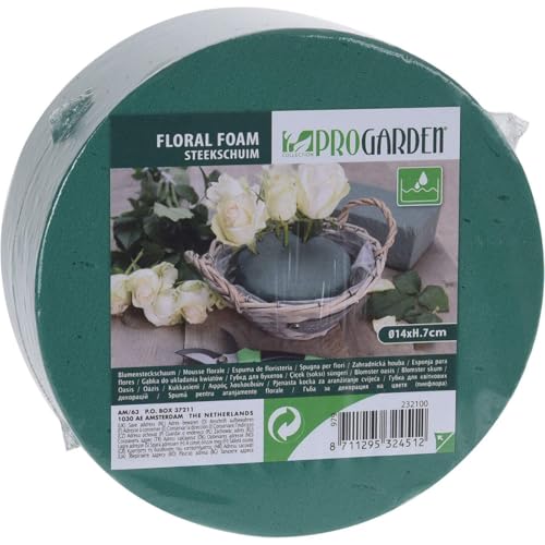 Pro Garden 90335 Zylindrischer Schaumstoff für Blumensträume, D 14 x 7 cm, Mehrfarbig Pro Garden 90335 Zylindrischer Schaumstoff für Blumensträume, D 14 x 7 cm, Mehrfarbig von PRO GARDEN