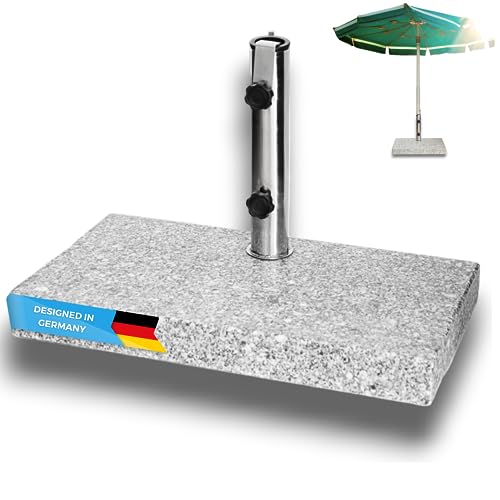 PRO KIRA Sonnen Schirmständer / 25 kg/bis Durchmesser 300cm / Granit Balkonschirmständer/eckig von PRO KIRA