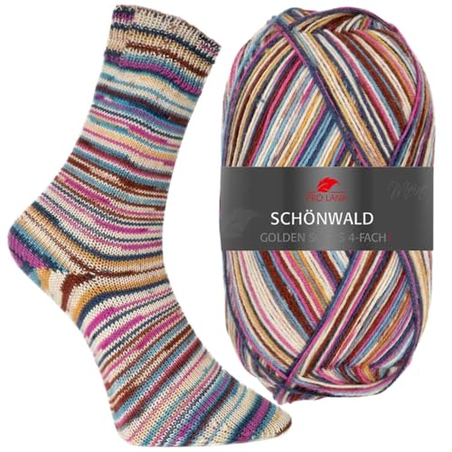 PRO LANA Golden Socks 4-Fach Schönwald 665 von PRO LANA