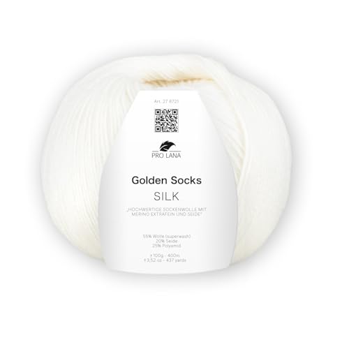 PRO LANA Golden Socks Silk 100g 01 - Weiß PRO LANA Golden Socks Silk 100g 01 - Weiß von PRO LANA
