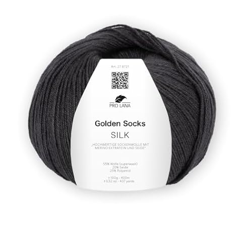 Pro Lana Golden Socks Silk 100g 97 - Dunkelgrau meliert Pro Lana Golden Socks Silk 100g 97 - Dunkelgrau meliert von PRO LANA