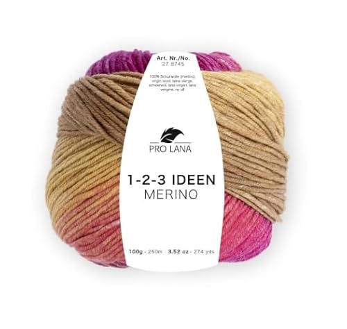 Pro Lana 1-2-3 Ideen Merino 08 - curry/pink/dunkelbraun Pro Lana 1-2-3 Ideen Merino 08 - curry/pink/dunkelbraun von PRO LANA