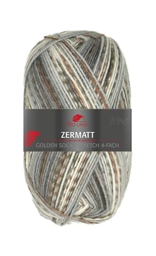 Pro Lana Golden Socks Stretch Zermatt 38904 - Grau/Natur/Beige/Braun von PRO LANA