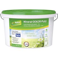 Pronatur Mineral Dekor-Putz 15 kg 0,5 mm fein weiß Putze von PRO NATUR