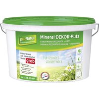 Pronatur Mineral Dekor-Putz 15 kg 1 mm grob weiß Putze von PRO NATUR