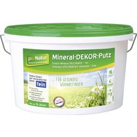 Pronatur Mineral Dekor-Putz 8 kg 0,5 mm fein weiß Putze von PRO NATUR