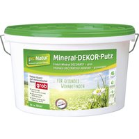 Pronatur Mineral Dekor-Putz 8 kg 1 mm grob weiß Putze von PRO NATUR