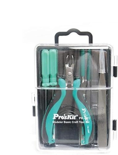 PRO’SKIT Modellbau-Werkzeugset Basis – Optimal für Verschiedene Bausätze – Erstklassige, robuste Werkzeuge für Beste Resultate – C344113 von Pro'sKit
