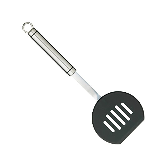 KitchenCraft Professional Pfannenwender Edelstahl antihaftbeschichtet ovaler Griff, 3.4 x 9.9 x 29.4 cm von KitchenCraft