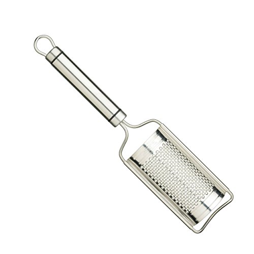 KitchenCraft Professional Reibe, Küchenreibe/Käsereibe Edelstahl für Schokolade, Ingwer und Muskatnuss, Küchenhelfer Knoblauchreibe, Silber, Edelstahl, ovaler Griff mit Öse, 26 x 5,8 x 2,3 cm KitchenCraft Professional Reibe, Küchenreibe/Käsereibe Edelstahl für Schokolade, Ingwer und Muskatnuss, Küchenhelfer Knoblauchreibe, Silber, Edelstahl, ovaler Griff mit Öse, 26 x 5,8 x 2,3 cm von KitchenCraft