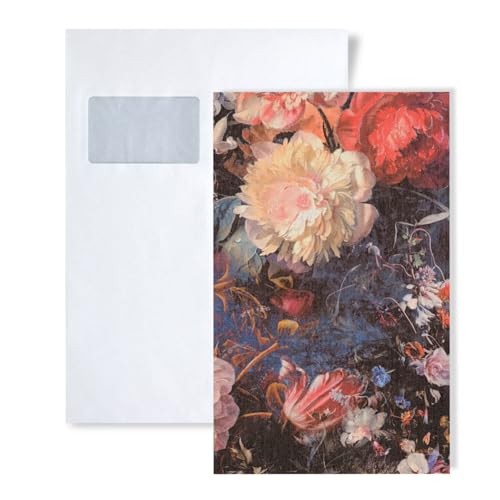 1 MUSTERSTÜCK S-388211-GU Profhome Floral Tapete | Tapeten Muster in ca. DIN A4 Größe von PRO[f]home