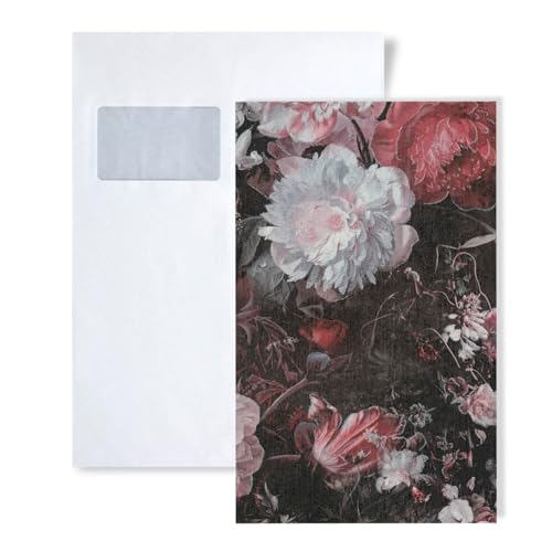 1 MUSTERSTÜCK S-388214-GU Profhome Floral Tapete | Tapeten Muster in ca. DIN A4 Größe von PRO[f]home