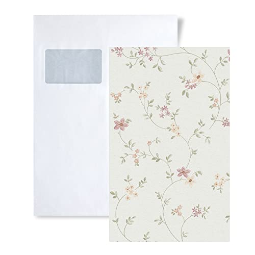 1 MUSTERSTÜCK S-937701-GU Profhome Floral Tapete | Tapeten Muster in ca. DIN A4 Größe von PRO[f]home