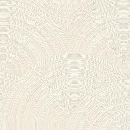3D Tapete Profhome 386963-GU Vliestapete strukturiert mit grafischem Muster glitzernd creme silber perl-weiß 5,33 m2 von PRO[f]home