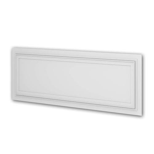 PRO[f]home® - 1 x 3D Wandpaneel 159819 Profhome 150 cm x 2 cm x 50 cm weiß Polyurethan Hartschaum vorgrundiert leicht robust extrem maßhaltig von PRO[f]home