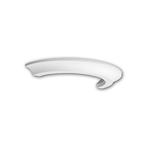 PRO[f]home® - Halbsäulen Ring 115200 Säule Zierelement Neo-Klassizismus-Stil weiß Profhome von PRO[f]home