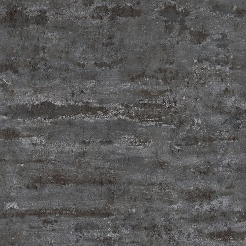 Ton-in-Ton Tapete Profhome 374154-GU Vliestapete leicht strukturiert unifarben matt schwarz 5,33 m2 von PRO[f]home