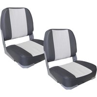 Pro.tec - Bootssitz Vernazza 2er Set Grau/Weiß [ ] von PRO.TEC
