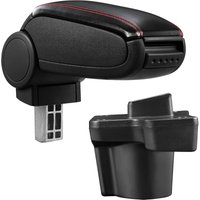 Mittelarmlehne Mazda 2 DJ mit Staufach Kunstleder Schwarz mit roten Nähten pro.tec Mittelarmlehne Mazda 2 DJ mit Staufach Kunstleder Schwarz mit roten Nähten pro.tec von PRO.TEC
