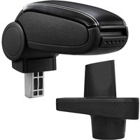 Pro.tec - Mittelarmlehne Renault Clio 4 mit Staufach Kunstleder Schwarz mit weißen Nähten von PRO.TEC