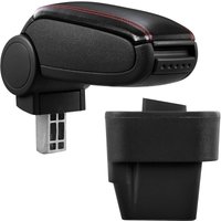 Pro.tec - Mittelarmlehne passend für Opel Astra h mit Staufach Kunstleder Schwarz mit roten Nähten Pro.tec - Mittelarmlehne passend für Opel Astra h mit Staufach Kunstleder Schwarz mit roten Nähten von PRO.TEC