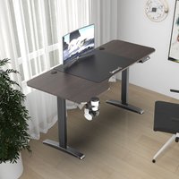 Pro.tec - Höhenverstellbarer Tisch Oxnard elektrisch 160x75cm Walnuss-Optik [ ] von PRO.TEC