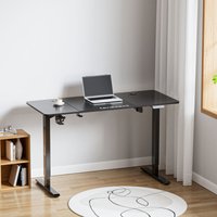 Pro.tec - Höhenverstellbarer Tisch Stryn 140x60cm schwarz [ ] von PRO.TEC