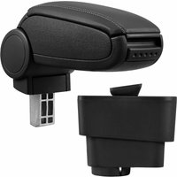 Pro.tec - Mittelarmlehne Fiat Grande Punto mit Staufach Kunstleder Schwarz von PRO.TEC