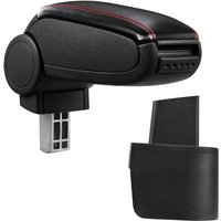 Pro.tec - Mittelarmlehne Nissan Micra K12 mit Staufach Kunstleder Schwarz mit roten Nähten Pro.tec - Mittelarmlehne Nissan Micra K12 mit Staufach Kunstleder Schwarz mit roten Nähten von PRO.TEC